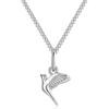 Forever Fervent Peace Dove Pendant Necklace | .925 Sterling Silver | 16.5''+2'' | Hope Mini Charm | Religious Holy Spirit Theme Christian Gift for Her view 1