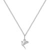 Forever Fervent Peace Dove Pendant Necklace | .925 Sterling Silver | 16.5''+2'' | Hope Mini Charm | Religious Holy Spirit Theme Christian Gift for Her view 2