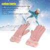 Asixxsix Heated Gloves, USB Heated Electric Heating Glove Windproof Touchscreen Gloves Comfortable Cotton Liners Hand Warmer for Men Women Winter Climbing Hiking Cycling Sports view 4
