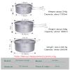 Boundless Voyage Camping Cookware Lightweight Cooking Pot Set Titanium Pot Portable for Outdoor Cooking Traveling Hiking Trekking Backpacking, 1-5 Person (3PCS-Pot) view 2
