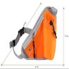 Feilx Crossbody Fanny Pack with Zipper Pockets,Traveling Running Casual,Hands-Free Wallets Waist Pack Phone Bag Carrying Phones for Jogging Hiking (Color : Blue, Size : 21 * 21CM) view 2