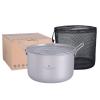 Boundless Voyage Camping Cookware Lightweight Cooking Pot Set Titanium Pot Portable for Outdoor Cooking Traveling Hiking Trekking Backpacking, 1-5 Person (2.4-Pot) view 4