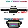Feilx Crossbody Fanny Pack with Zipper Pockets,Traveling Running Casual Hands-Free Wallets Waist Pack Phone Bag for Jogging Hiking (Color : Black, Size : 27 * 12cm) view 2