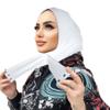 AIBEARTY Women Fashion Instant Muslim Turban Hijab with Snap Fastener Breathable Headscarf Bonnet Cap Turban Hat Shawl view 3