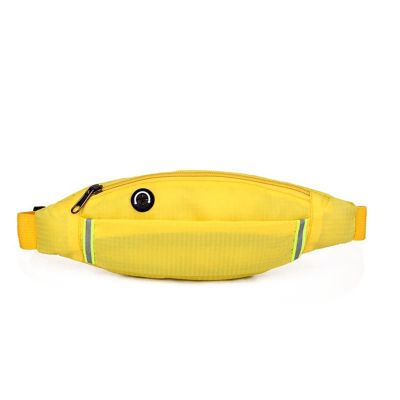 XIXIDIAN Running Belt Fanny Pack,Waist Pack Bag,Reflective Runners Belt Jogging Pocket Belt for Day Gift (Color : Yellow, Size : 29 * 12CM)