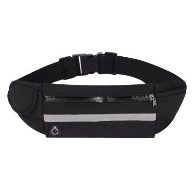 XIXIDIAN Slim Running Belt Fanny Pack,Waist Pack Bag,Reflective Runners Belt Jogging Pocket Belt for Day Gift (Color : Black, Size : 10 * 21 * 10CM)