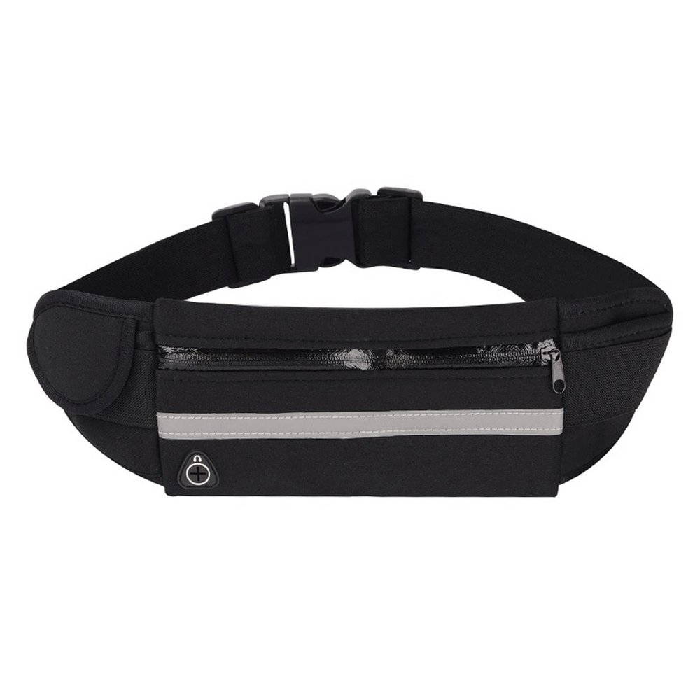 XIXIDIAN Slim Running Belt Fanny Pack,Waist Pack Bag,Reflective Runners Belt Jogging Pocket Belt for Day Gift (Color : Black, Size : 10 * 21 * 10CM)