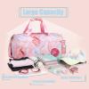 Dance Bag for Girls Teens Gym Gymnastic Bags Travel Bags for Weekender Sleepover Overnight Bag with Shoe Compartment and Wet Pocket view 2