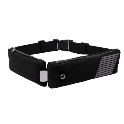 XIXIDIAN Running Belt Fanny Pack,Waist Pack Bag,Reflective Runners Belt Jogging Pocket Belt for Day Gift (Color : Black, Size : 6 * 15 * 25CM)