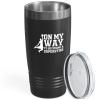 Basketball Black Edition Viking Tumbler 20oz - On My Way - Sport Lovers Center Playmaker Guard Player Powerful Hoop Net Score Strategy Dribbling Hobby view 1