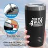 Basketball Black Edition Viking Tumbler 20oz - On My Way - Sport Lovers Center Playmaker Guard Player Powerful Hoop Net Score Strategy Dribbling Hobby view 4