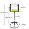 DYRABREST Tennis Balls Pickup Automatic Balls Receiver 2 in 1 Tennis Balls Pickup Ball Capacity Pickup Hopper Portable Ball Collector for Picking and Storage Balls view 2