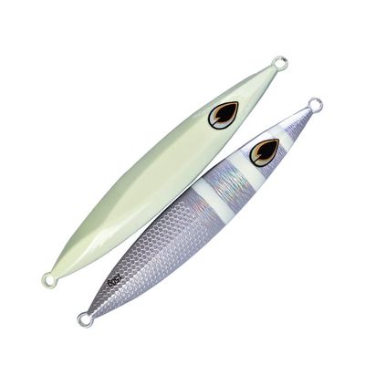 kkekos Glow Fishing Jig Saltwater Fishing Speed Jig Heavy Knife Jig (Silver,9.2oz-260g)