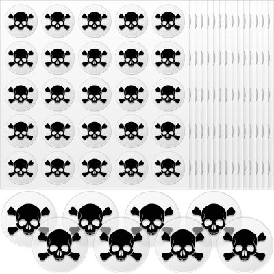 Leinuosen 200 Pcs Football Helmet Stickers Baseball, 1-1/8" Clear Black