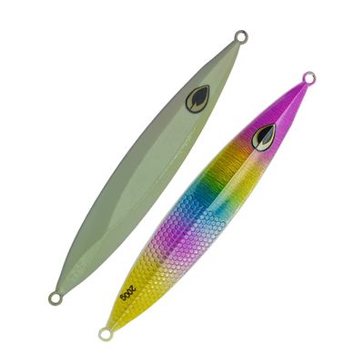 kkekos Glow Fishing Jig Saltwater Fishing Speed Jig Heavy Knife Jig (Rainbow,9.2oz-260g)