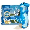 INFLATABLE DUDES Dinosaur Toy 47 Inches - Kids Punching Bag | Already Filled with Sand| Bop Bag | Blue Velociraptor| Punching Bag for Kids | Dinosaur Birthday Decorations | 3 White Balls Inside- (Vee) view 1