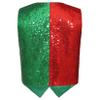 JanJean Kids Boys Girls Sparkling Glitter Sequins Vest Loose Fit V-Neck Vest Waistcoat Hip Hop Jazz Modern Dance Costume Colorful 4 Years view 2