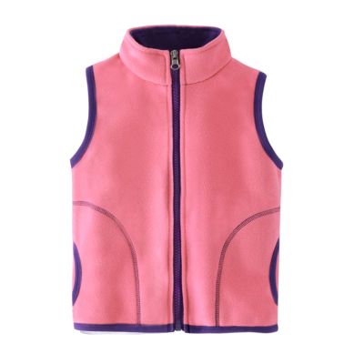 Toddler Kids Baby Girls Boys Winter Warm Thick Cotton Sleeveless Patchwork Vest Clothes Boy (Watermelon Red, 5-6 Years)
