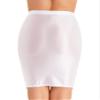 Agoky Womens Slim Fit Oil Glossy Half Slips Skirt Bodycon Micro Mini Skirts Nightwear White A Large view 4