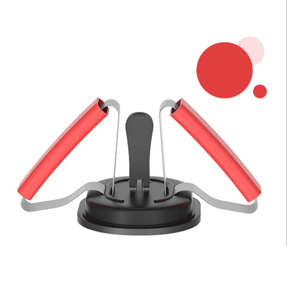 HUANGY Portable Foldable Sit-Up Assistant, Home Exercise Equipment Indoor Sit-Up Aid, Abdominal Muscle Strength Training Equipment sit up Assistant, Slimming Training (Red)