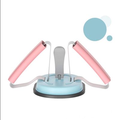 HUANGY Portable Foldable Sit-Up Assistant, Home Exercise Equipment Indoor Sit-Up Aid, Abdominal Muscle Strength Training Equipment sit up Assistant, Slimming Training (Blue)