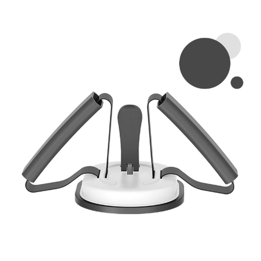 HUANGY Portable Foldable Sit-Up Assistant, Home Exercise Equipment Indoor Sit-Up Aid, Abdominal Muscle Strength Training Equipment sit up Assistant, Slimming Training (White)