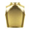 Nikiikoo Kids Girls Shiny Metallic Mock Neck Crop Tank Tops Dance Shirts Gym Sports Active Vest Activewear Gold 10 Years view 2