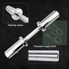 16" Olympic Dumbbell Handles, Loadable Dumbbells Bar Sets (150LBS Weight Capacity), Compatible with 2 Standard Plates, 2 Pair of Spring Collars Included view 2