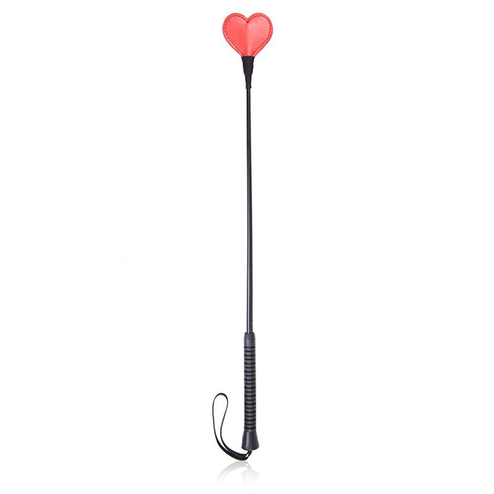 chenyesun Riding Crop for Horse, 23.6 inch Horse Whip Equestrian Horse Whip Crop Red Heart-Shaped Whip Horse Riding Whip Crops Equestrian Jump Bat