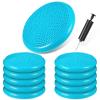 10 Pcs Wobble Cushion Wiggle Seat for Sensory Kid Flexible Seating Promotes Active Learning Improves Student Productivity Stability Inflated Balance Disc Pad with Air Pump for Classroom(Mint Green) view 1