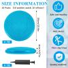 10 Pcs Wobble Cushion Wiggle Seat for Sensory Kid Flexible Seating Promotes Active Learning Improves Student Productivity Stability Inflated Balance Disc Pad with Air Pump for Classroom(Mint Green) view 2