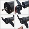 2 Blades Propeller Kit, Boat Engine Propeller Electric Trolling Motor Parts for 50lb 60lb 68lb 88lb Outboard 12V 24V Motors view 4