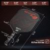 A11N Zenith C8 Pickleball Paddle 16mm | T700 Carbon Fiber with Foam Injected Walls | Enlarged Sweet Spot | Wide Body Shape | Red view 4