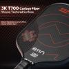 A11N Zenith C7 Pickleball Paddle 16mm | T700 Carbon Fiber with Foam Injected Walls | Enlarged Sweet Spot | Elongated Shape | Red view 3