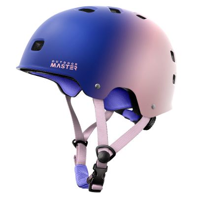 OutdoorMaster Skateboard Cycling Helmet - Two Removable Liners Ventilation Multi-Sport Scooter Roller Skate Inline Skating for Kids, Youth & Adults - L - Sweet Taffy