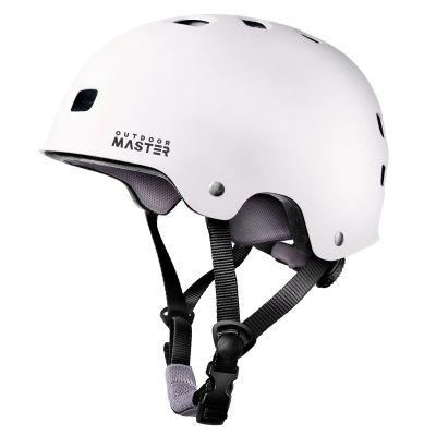 OutdoorMaster Skateboard Cycling Helmet - Two Removable Liners Ventilation Multi-Sport Scooter Roller Skate Inline Skating for Kids, Youth & Adults - XL - White