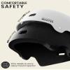 OutdoorMaster Skateboard Cycling Helmet - Two Removable Liners Ventilation Multi-Sport Scooter Roller Skate Inline Skating for Kids, Youth & Adults - XL - White view 2