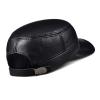 Male Earmuffs Genuine Leather Flat Army Hats for Men Winter Ear Head Warm Leisure Fishing Baseball Caps (Color : Black, Hat Size : XL(57cm58cm)) view 4
