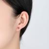 kai bao city heart Necklace and Stud Earrings Bangle Set Simulated gemstone Crystal Silver Fashion Adjustable Jewelry for Women Party Prom Engagement Wedding Gifts (purple) view 4