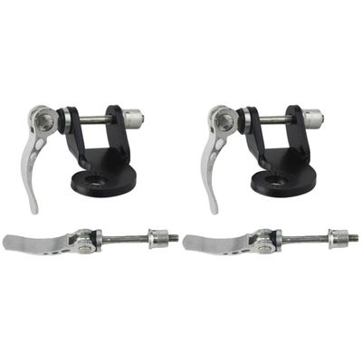 Trailer Hitch 2pcs Mount Attachment Rod Release Trailer Steel Replacement to Connect Hitch Black Pets Bike Linker Adapter with Quick Coupler