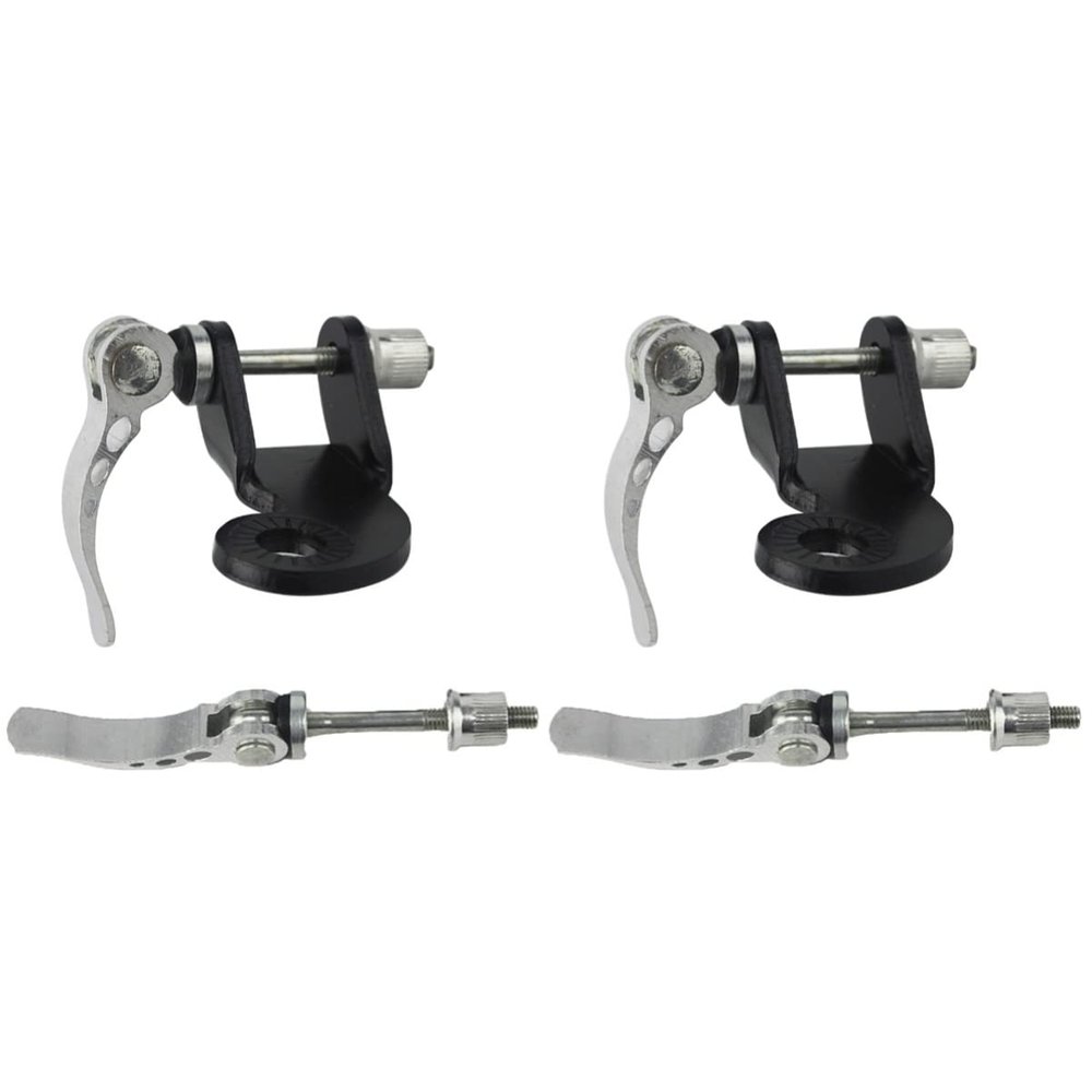 Trailer Hitch 2pcs Mount Attachment Rod Release Trailer Steel Replacement to Connect Hitch Black Pets Bike Linker Adapter with Quick Coupler