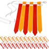 Vinsot 48 Pcs Adjustable Flag Football Belts Flag Football Set Belts with 144 Flags for Adults and Youth(Red and Yellow) view 1