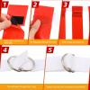 Vinsot 48 Pcs Adjustable Flag Football Belts Flag Football Set Belts with 144 Flags for Adults and Youth(Red and Yellow) view 3