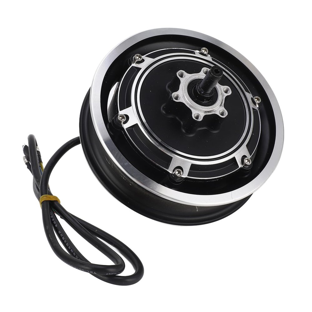 10 Inch Electric Scooter HUB Motor, 48V 1000W Noiseless Electric Brushless Disc Brake Hub Motor Aluminum Alloy Wheel Hub Motor for Electric Bikes, Electric Scooters, Folding