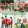 Sosation 36 Pcs Team Spirit Accessories, Cheerleading Pom Poms Hand Clappers Party Favors and Thunder Sticks Noise Makers for Sporting Events Football Baseball Cheering Essentials(Green) view 4