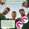 Frienda 50 Pcs Football Mouth Guards Bulk Youth Football Mouthpiece Sport Athletic Mouthguard Gum Teeth Guard for Hockey Karate Basketball Boxing Basketball Rugby(Pink) view 3