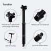 DJC MTB Dropper Seatpost Southpaw Internal Routing Cable Adjustable Height, 125mm 150mm Travel, Remote Control Wired, 395mm 445mm Length EXA Form 900i (Diameter 31.6mm, 150mm Travel 445mm Legnth) view 3