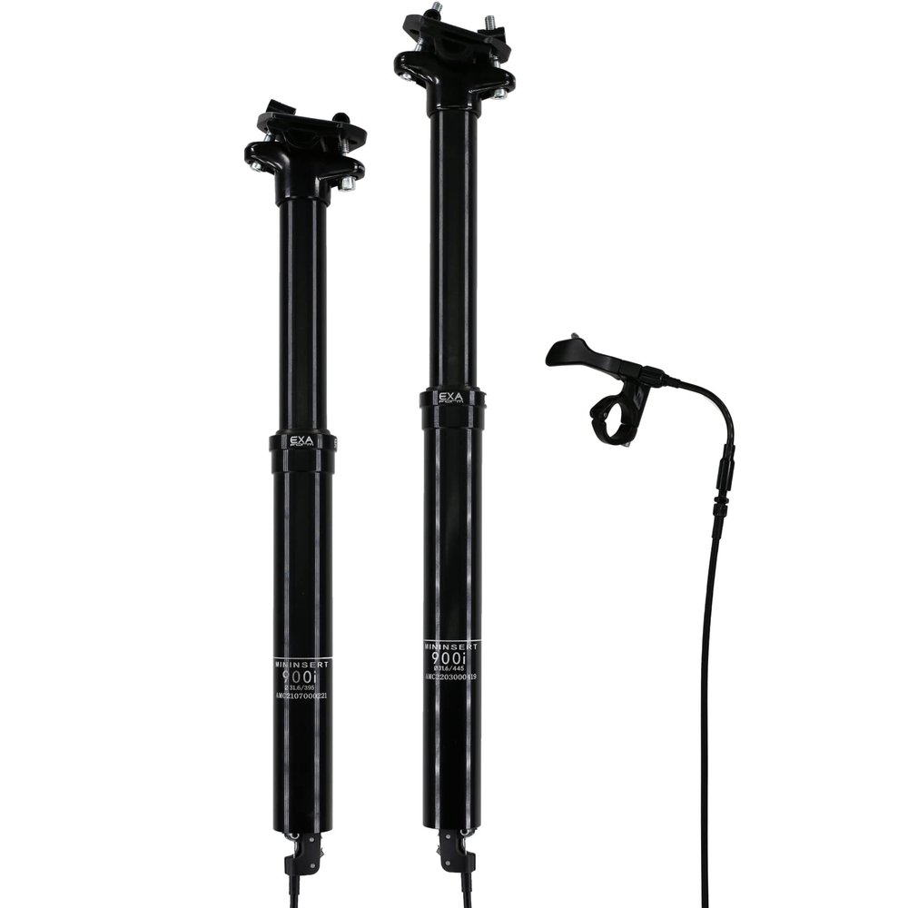 DJC MTB Dropper Seatpost Southpaw Internal Routing Cable Adjustable Height, 125mm 150mm Travel, Remote Control Wired, 395mm 445mm Length EXA Form 900i (Diameter 30.9mm, 150mm Travel)