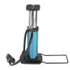 Jerliflyer Bicycle Pump, Mini Portable Aluminum Alloy Bicycle Bike Foot Pump High Pressure Floor Inflator Tire Air Pump for Outdoors, Home Use(Blue) view 2