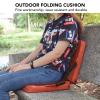 Stadium Seat Cushion, Portable High Back Soft Patio Cushion Foldable Chair Cushion with Storage Pocket, 600D Kayak Seat Travel Seat Cushion for Fishing, Hiking, Outdoor Concerts, view 2